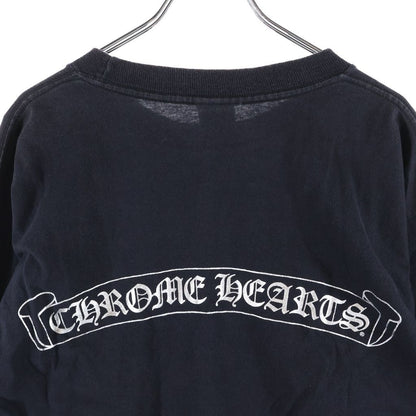 Chrome Hearts Vintage Long Sleeve English Back Scroll Label Print T-Shirt Black — view 4