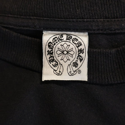 Chrome Hearts Vintage Long Sleeve English Back Scroll Label Print T-Shirt Black — view 7
