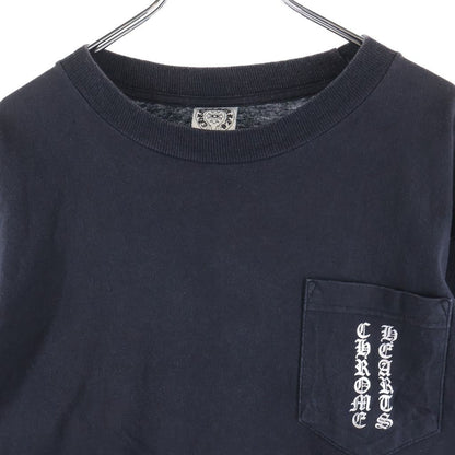 Chrome Hearts Vintage Long Sleeve English Back Scroll Label Print T-Shirt Black — view 3