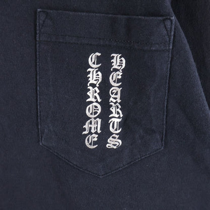 Chrome Hearts Vintage Long Sleeve English Back Scroll Label Print T-Shirt Black — view 5
