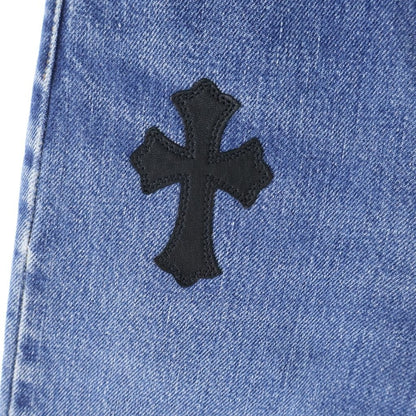 Chrome Hearts Levi 'S Vntg Blu Red Tab Levi's 501 Cross Patch Button Fly Denim — view 4