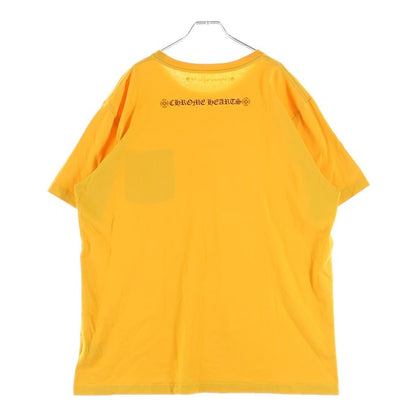 Chrome Hearts Vertical Logo Tee Short Sleeve T-Shirt Yellow — view 2