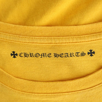 Chrome Hearts Vertical Logo Tee Short Sleeve T-Shirt Yellow — view 7