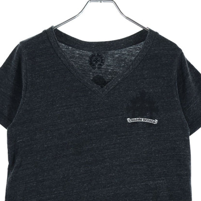 Chrome Hearts Vintage Back Cemetery Cross Tee V-neck Short Sleeve T-Shirt Black — view 3