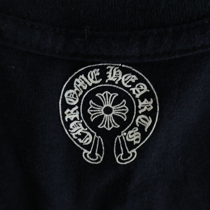 Chrome Hearts Vintage Back Fluer Tee BS Flare V-neck Short Sleeve T-Shirt Black — view 7