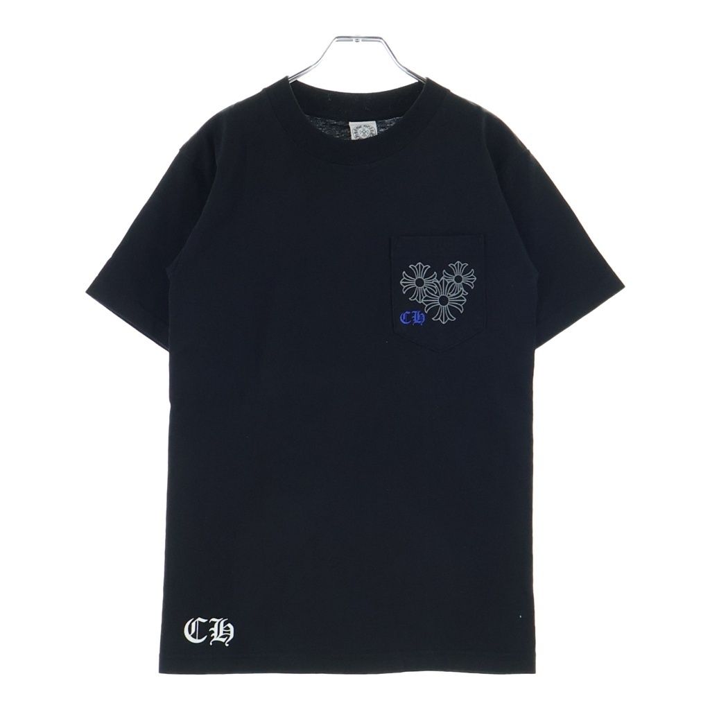 Chrome Hearts Back Circle Logo Pls Tee CH Plus Short Sleeve T-Shirt Black — view 2