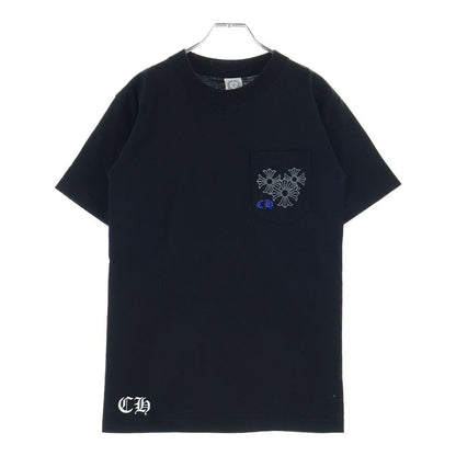 Chrome Hearts Back Circle Logo Pls Tee CH Plus Short Sleeve T-Shirt Black — view 2