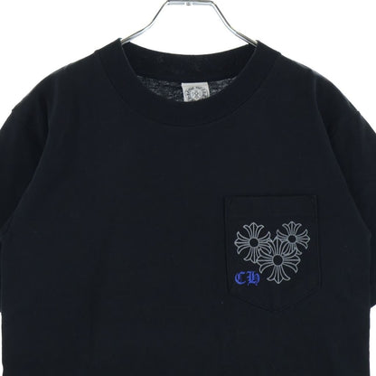 Chrome Hearts Back Circle Logo Pls Tee CH Plus Short Sleeve T-Shirt Black — view 3