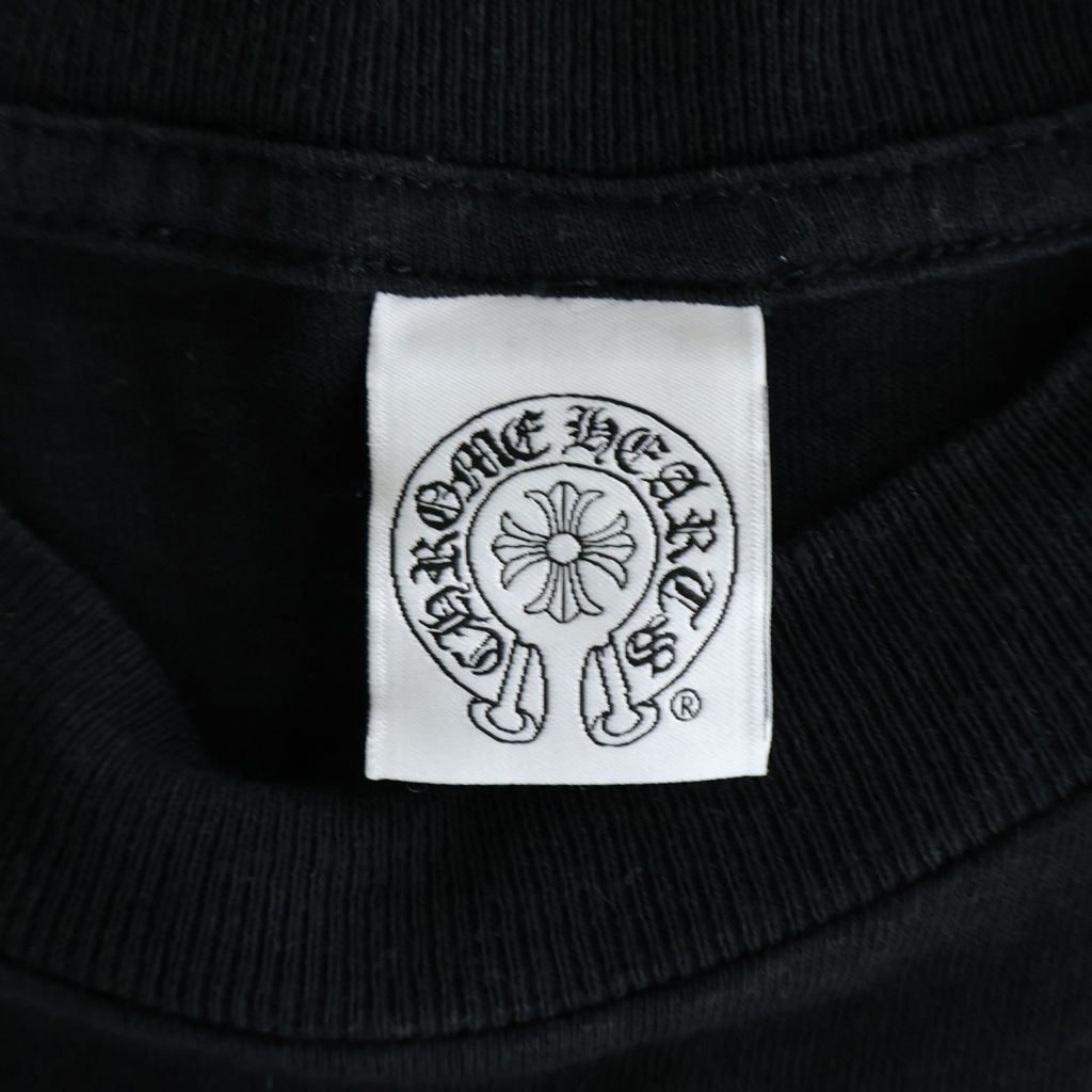 Chrome Hearts Back Circle Logo Pls Tee CH Plus Short Sleeve T-Shirt Black — view 7
