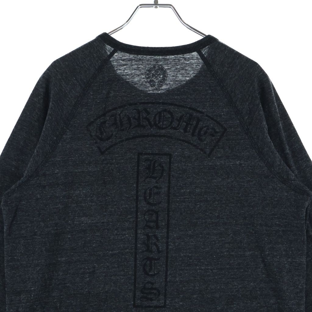 Chrome Hearts Vintage Back T Bar Long Sleeve Tee T Bar 7 Split T-Shirt Black — view 4
