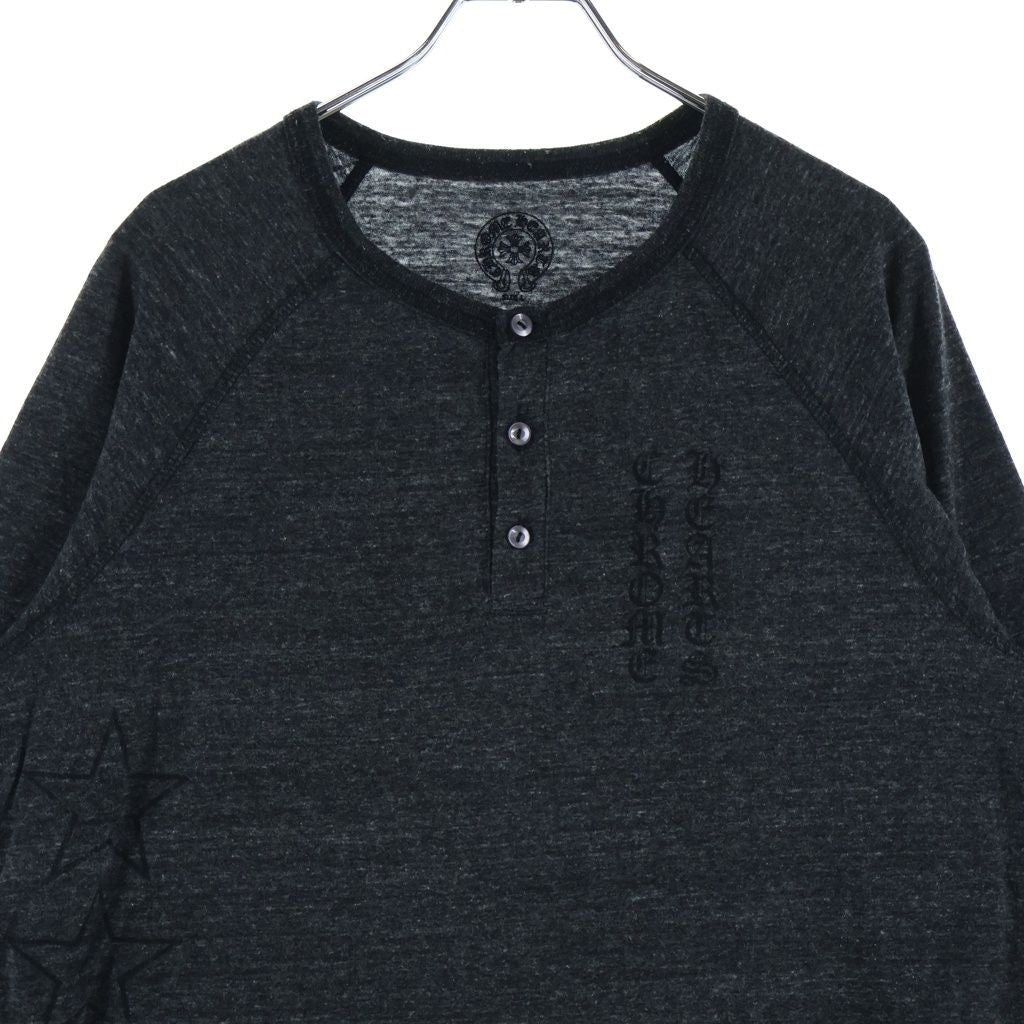 Chrome Hearts Vintage Back T Bar Long Sleeve Tee T Bar 7 Split T-Shirt Black — view 3