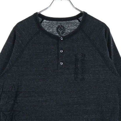 Chrome Hearts Vintage Back T Bar Long Sleeve Tee T Bar 7 Split T-Shirt Black — view 3