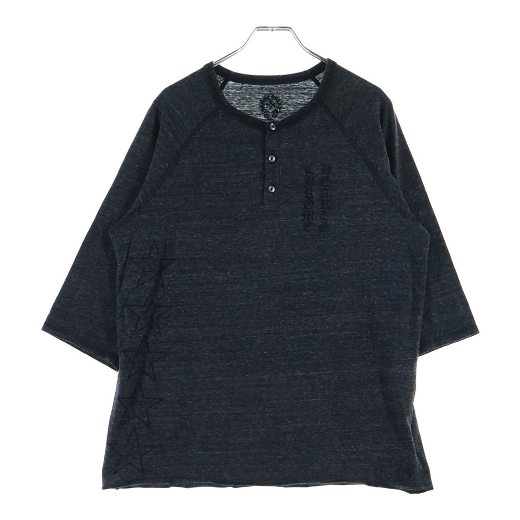 Chrome Hearts Vintage Back T Bar Long Sleeve Tee T Bar 7 Split T-Shirt Black