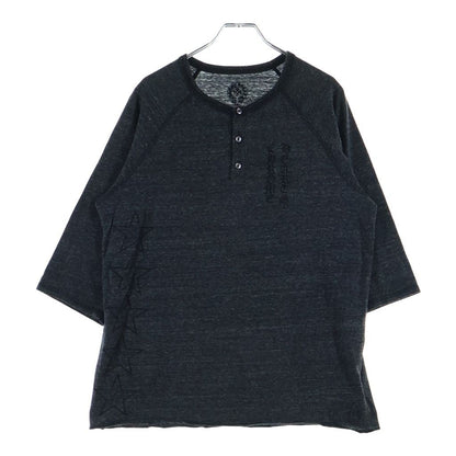 Chrome Hearts Vintage Back T Bar Long Sleeve Tee T Bar 7 Split T-Shirt Black
