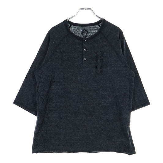 Chrome Hearts Vintage Back T Bar Long Sleeve Tee T Bar 7 Split T-Shirt Black