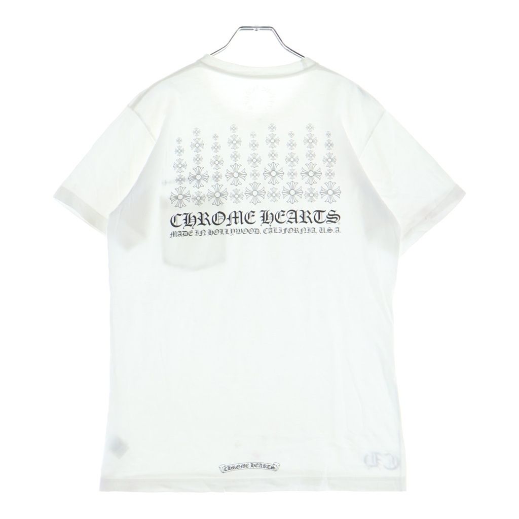 Chrome Hearts Back Tee Vintage Short Sleeve T-Shirt White
