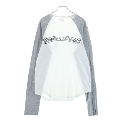 Chrome Hearts Vintage Back Scroll Label Long Sleeve Tee T-Shirt White Gray — view 2