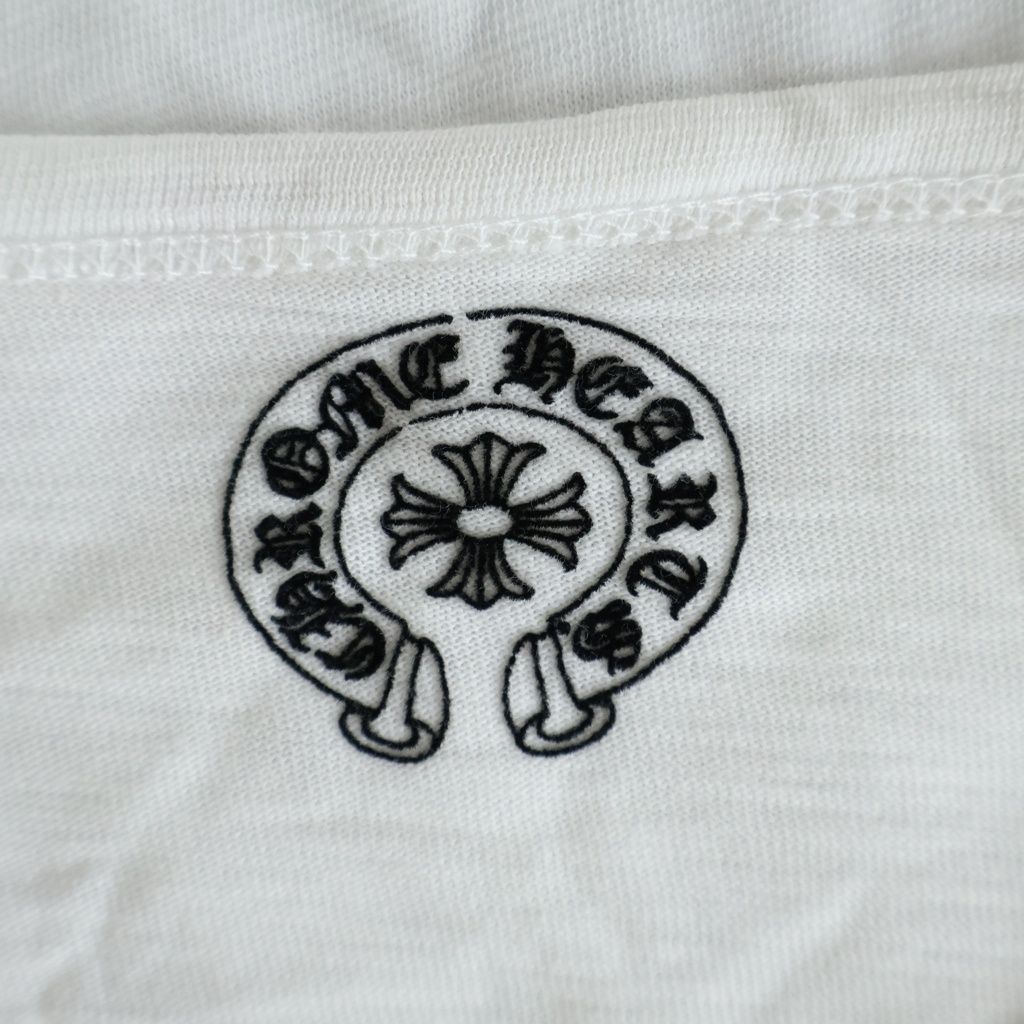 Chrome Hearts Vintage Back Scroll Label Long Sleeve Tee T-Shirt White Gray — view 7