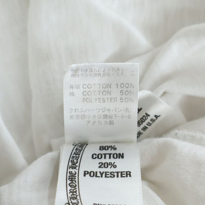 Chrome Hearts Vintage Back Scroll Label Long Sleeve Tee T-Shirt White Gray — view 8