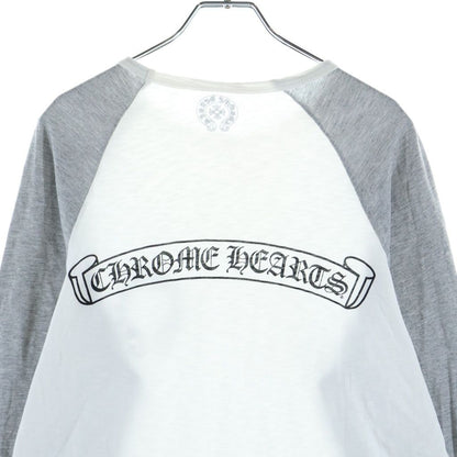 Chrome Hearts Vintage Back Scroll Label Long Sleeve Tee T-Shirt White Gray — view 4