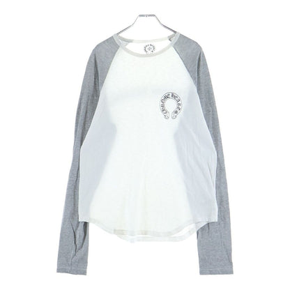 Chrome Hearts Vintage Back Scroll Label Long Sleeve Tee T-Shirt White Gray