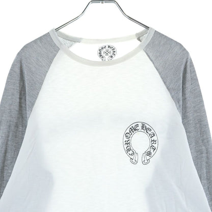 Chrome Hearts Vintage Back Scroll Label Long Sleeve Tee T-Shirt White Gray — view 3