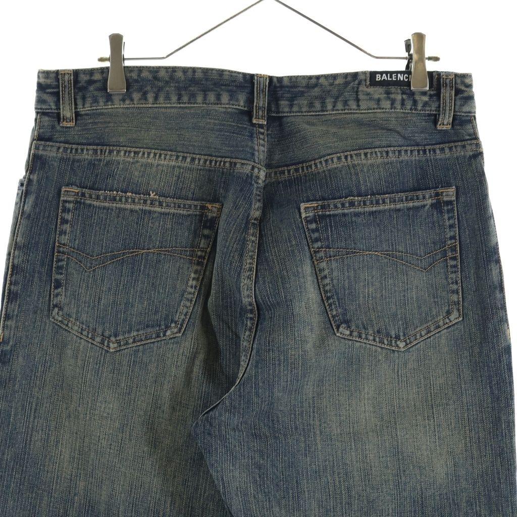 Balenciaga Boot Cut Bootcut Denim Pants Indigo — view 4