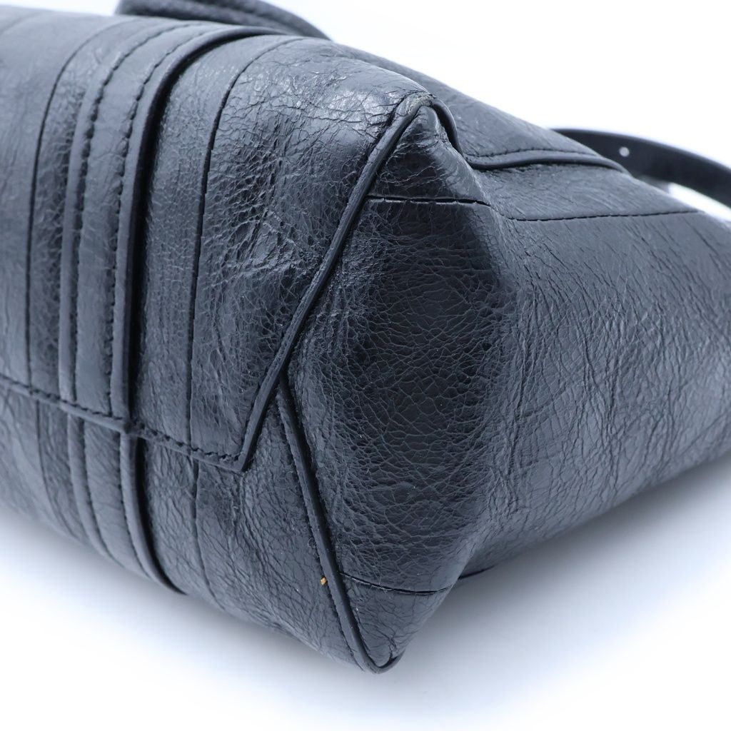 Balenciaga Barbes Small 2-Way Shoulder Bag Black Leather — view 5