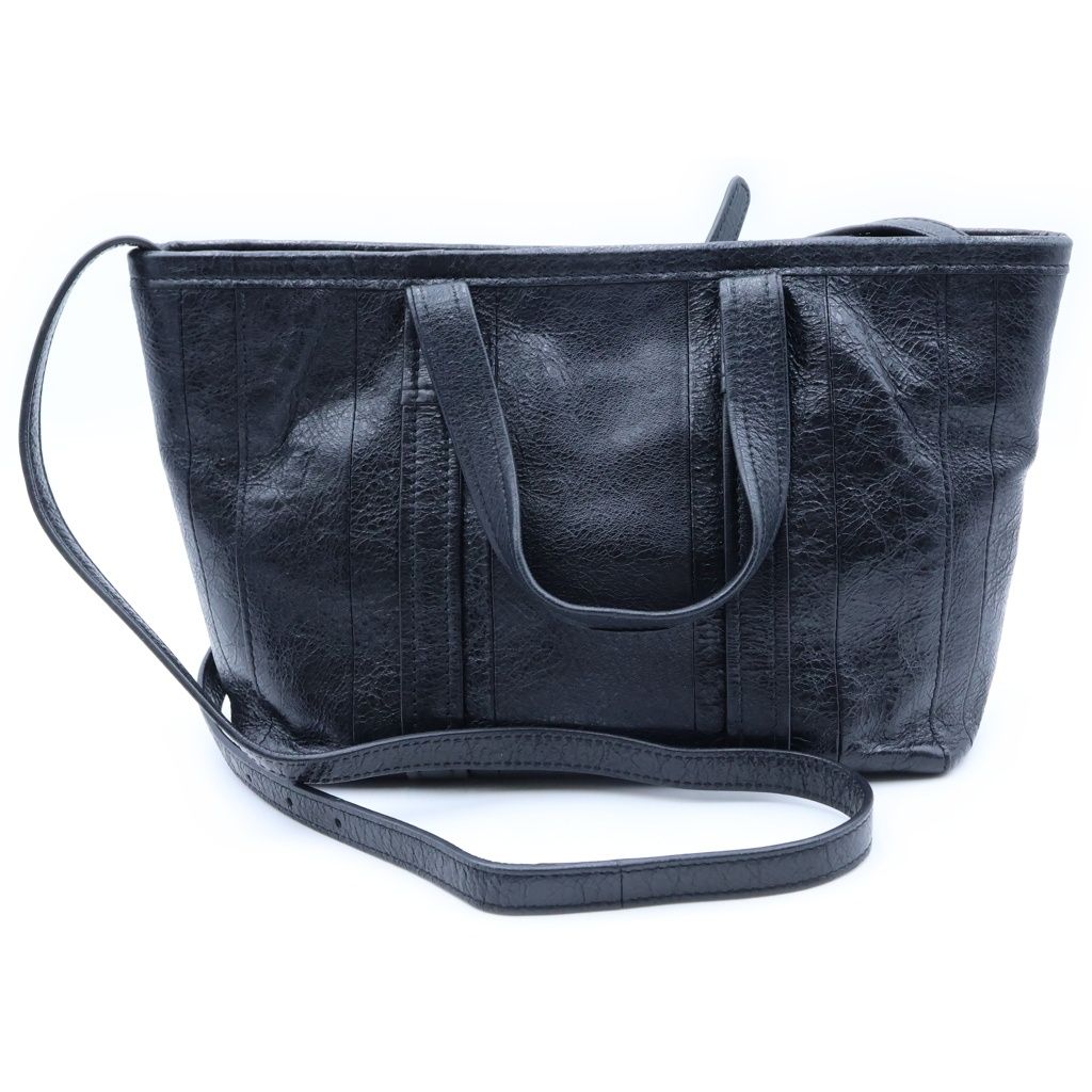Balenciaga Barbes Small 2-Way Shoulder Bag Black Leather — view 2