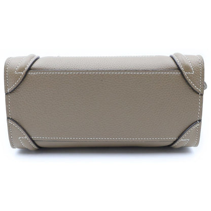 Celine Luggage Nano Brown Leather Handbag — view 4