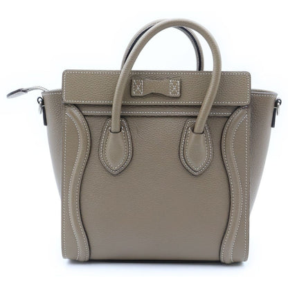 Celine Luggage Nano Brown Leather Handbag — view 2
