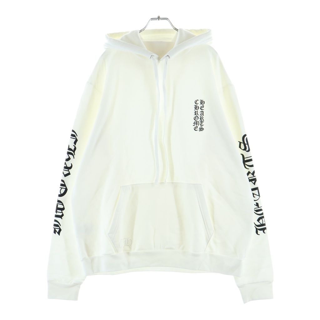 Chrome Hearts Sweatshirt Plvr Arm Logo Print Pullover Hoodie White