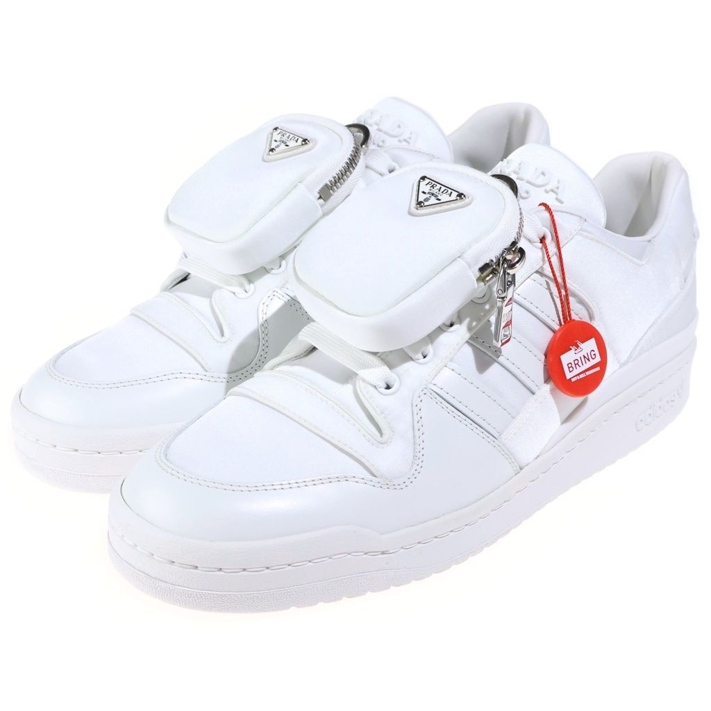Prada Adidas Re-Nylon Low-Top Sneakers White — view 2