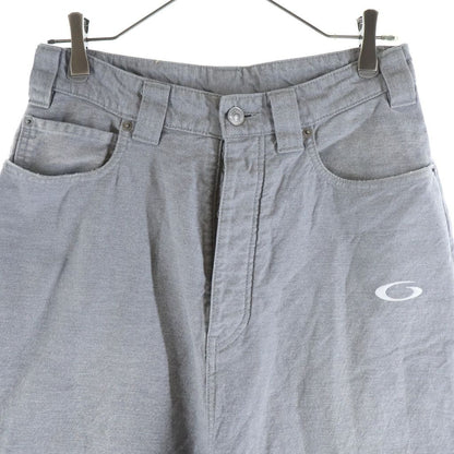 Balenciaga Trompe Loeil Denim Trousers in Soft Gray Wide Baggy Pants — view 3