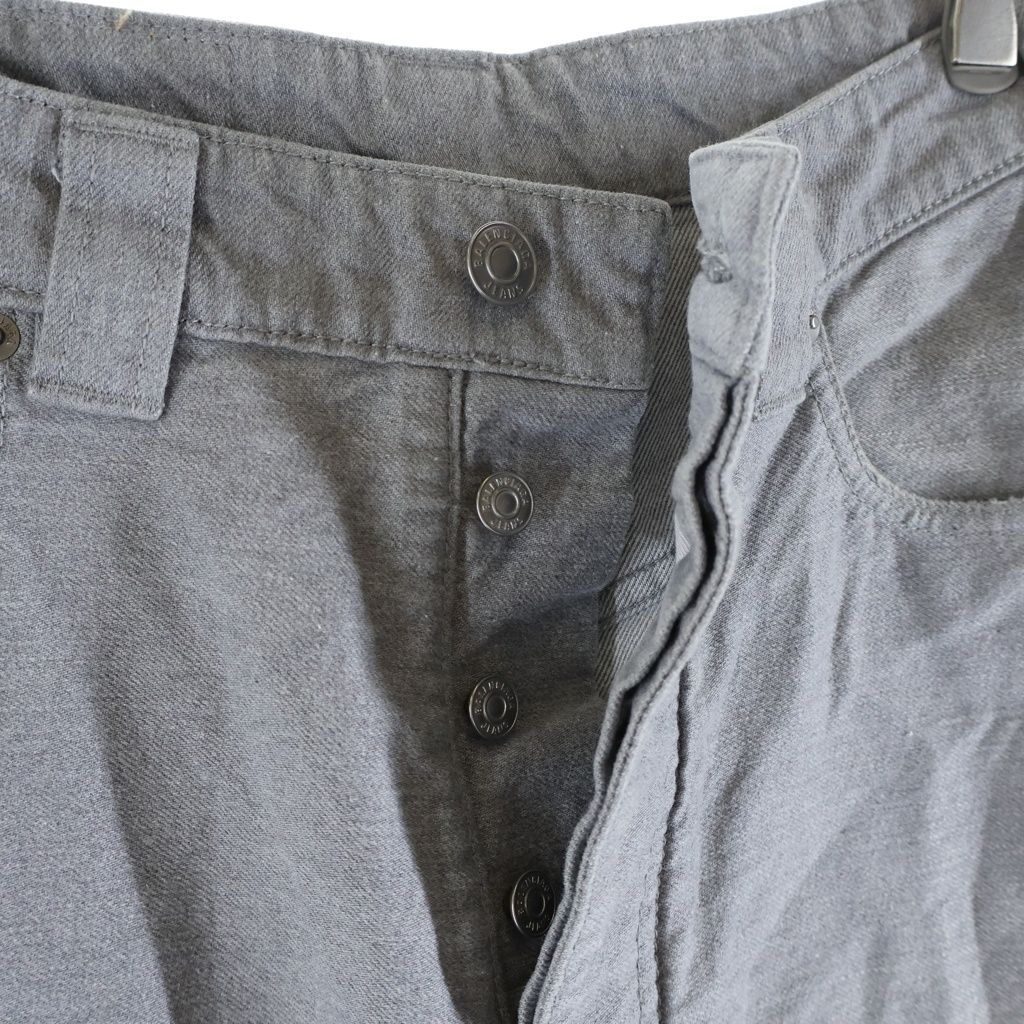 Balenciaga Trompe Loeil Denim Trousers in Soft Gray Wide Baggy Pants — view 5