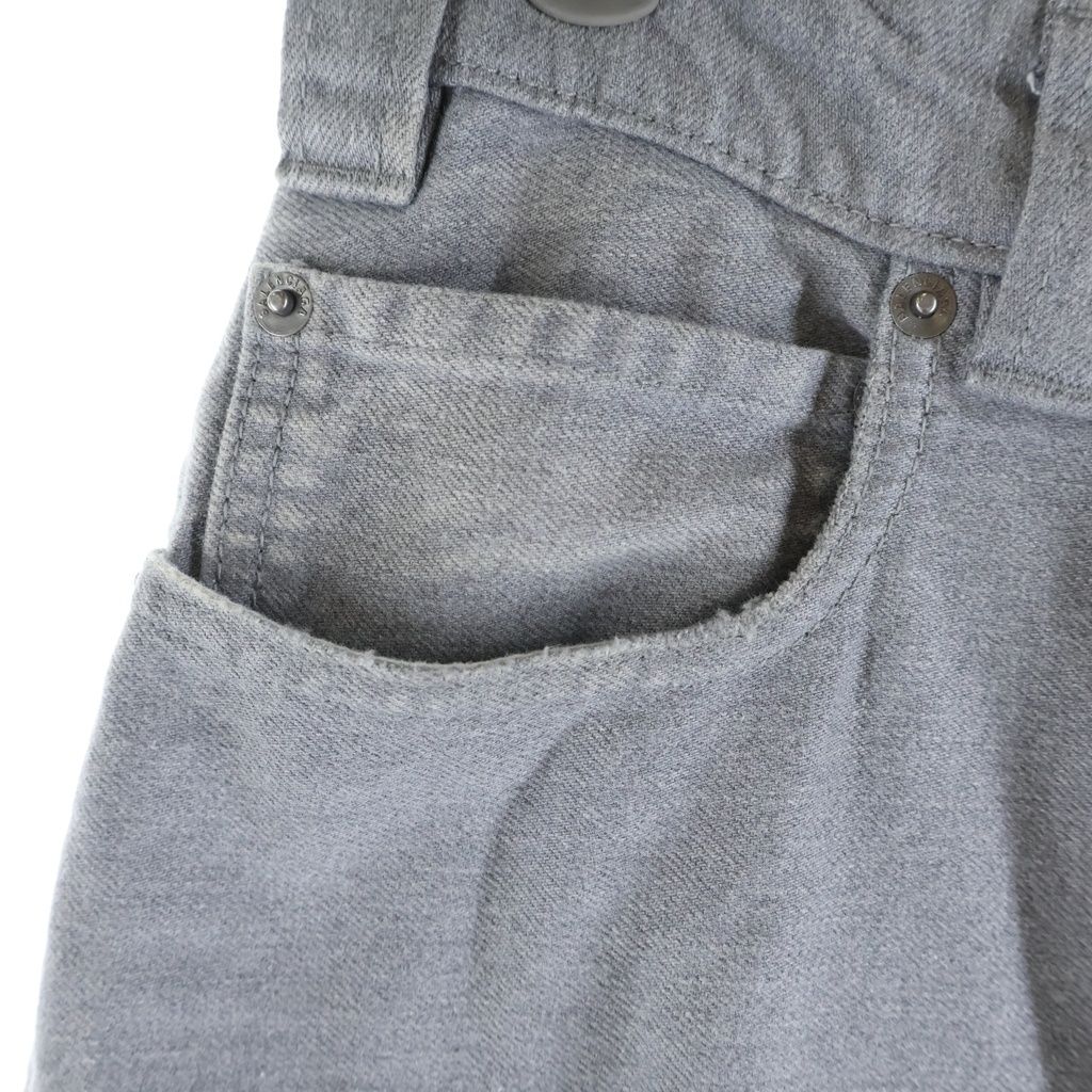 Balenciaga Trompe Loeil Denim Trousers in Soft Gray Wide Baggy Pants — view 6