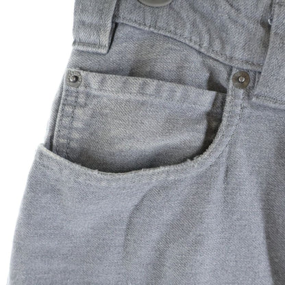 Balenciaga Trompe Loeil Denim Trousers in Soft Gray Wide Baggy Pants — view 6