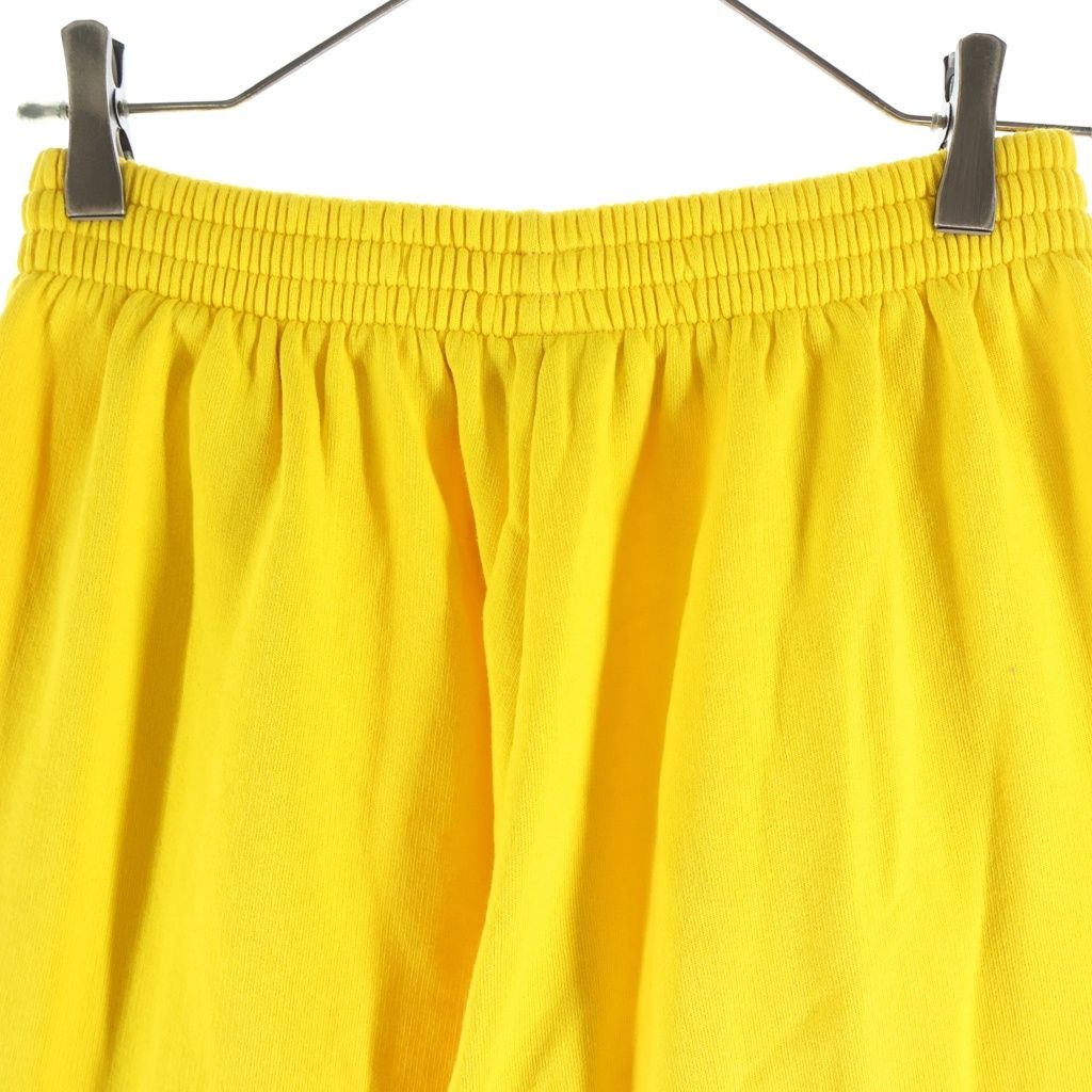 Balenciaga Scholl Sweatpants Shawl Logo Embroidery Wide Yellow Pants — view 4