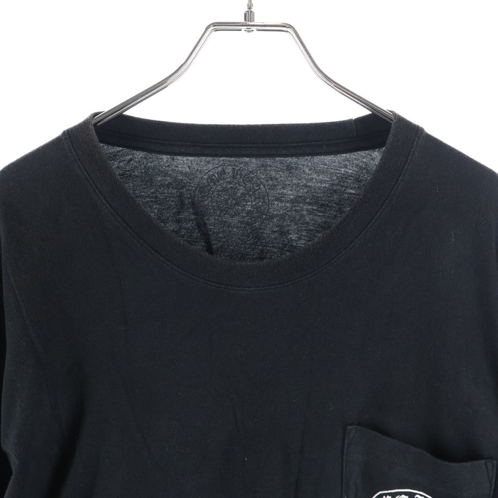 Chrome Hearts CH Long Sleeve 1 Multi Horseshoe Back Print T-Shirt Black — view 4