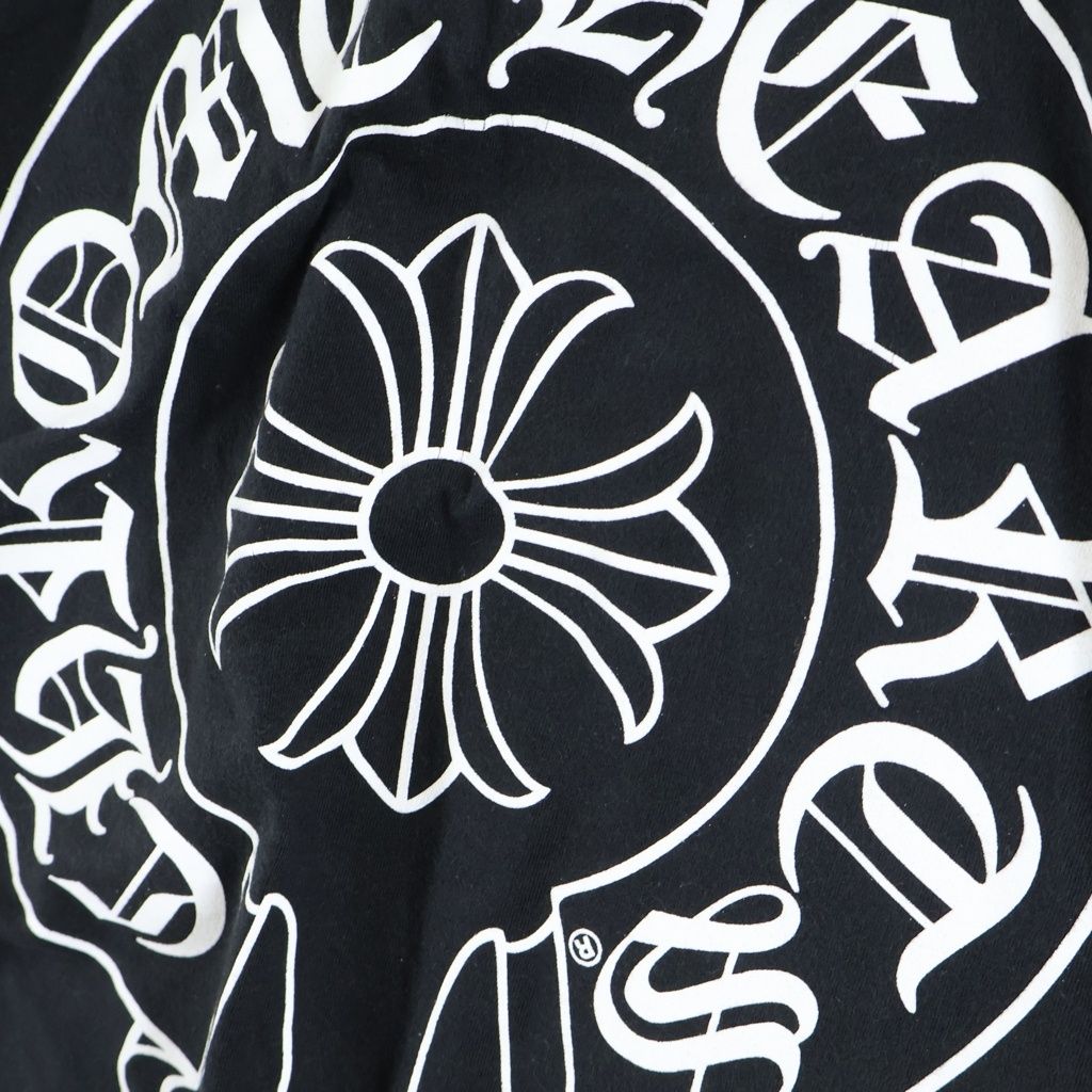 Chrome Hearts CH Long Sleeve 1 Multi Horseshoe Back Print T-Shirt Black — view 7