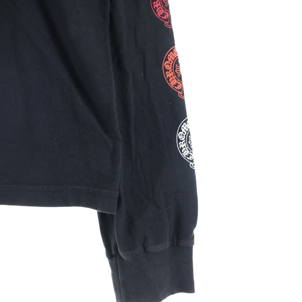 Chrome Hearts CH Long Sleeve 1 Multi Horseshoe Back Print T-Shirt Black — view 6