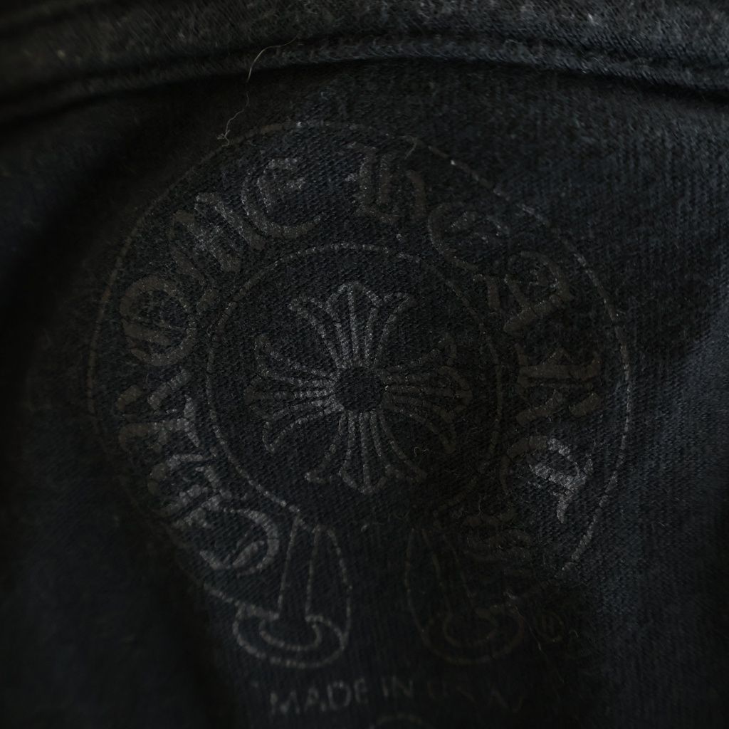 Chrome Hearts CH Long Sleeve 1 Multi Horseshoe Back Print T-Shirt Black — view 8
