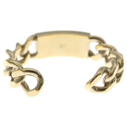 Chanel Logo Bangle Chain Motif Bracelet Metal Gold with Bean — view 2