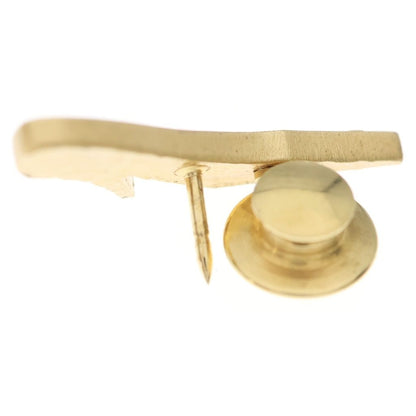 Chanel CC Logo High Heels Brooch with Metal Gold Black Bean — view 5