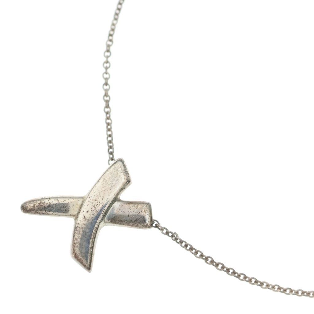 Tiffany & Co Paloma Picasso Kiss Necklace Silver
