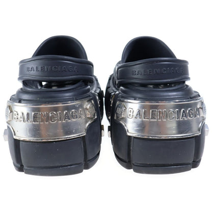 Balenciaga SS Crocs Hard Platform Studs Sandals Black — view 3