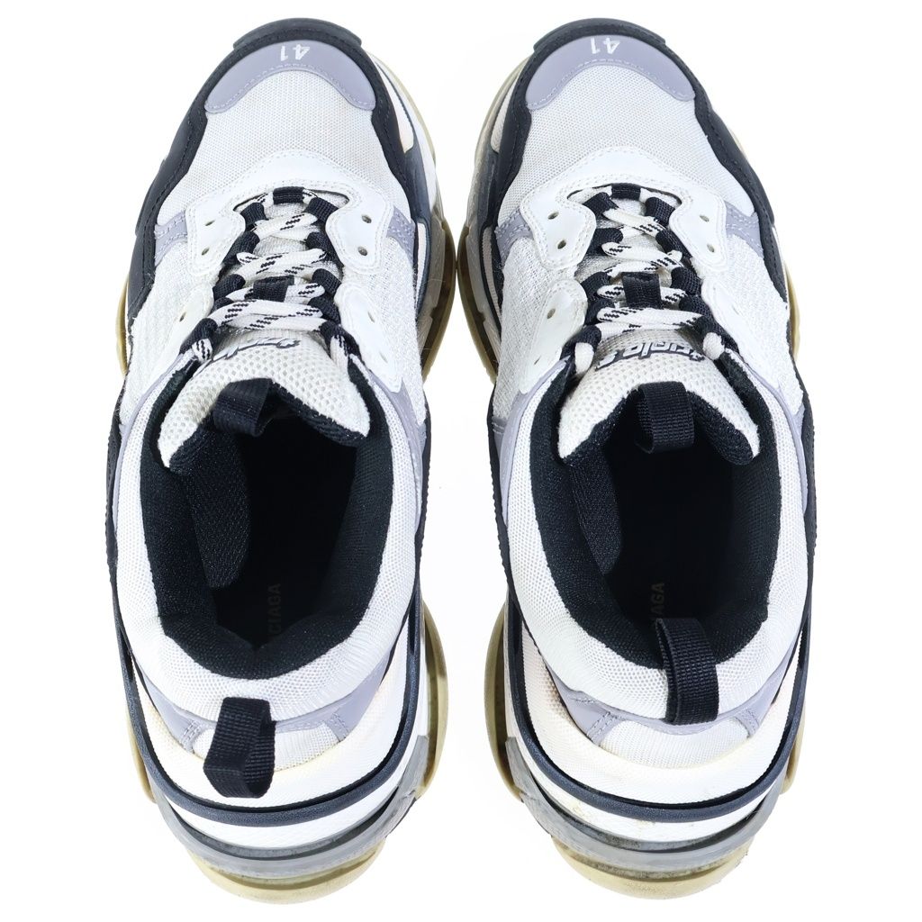 Balenciaga Triple S Low-Top Sneakers White Black — view 4