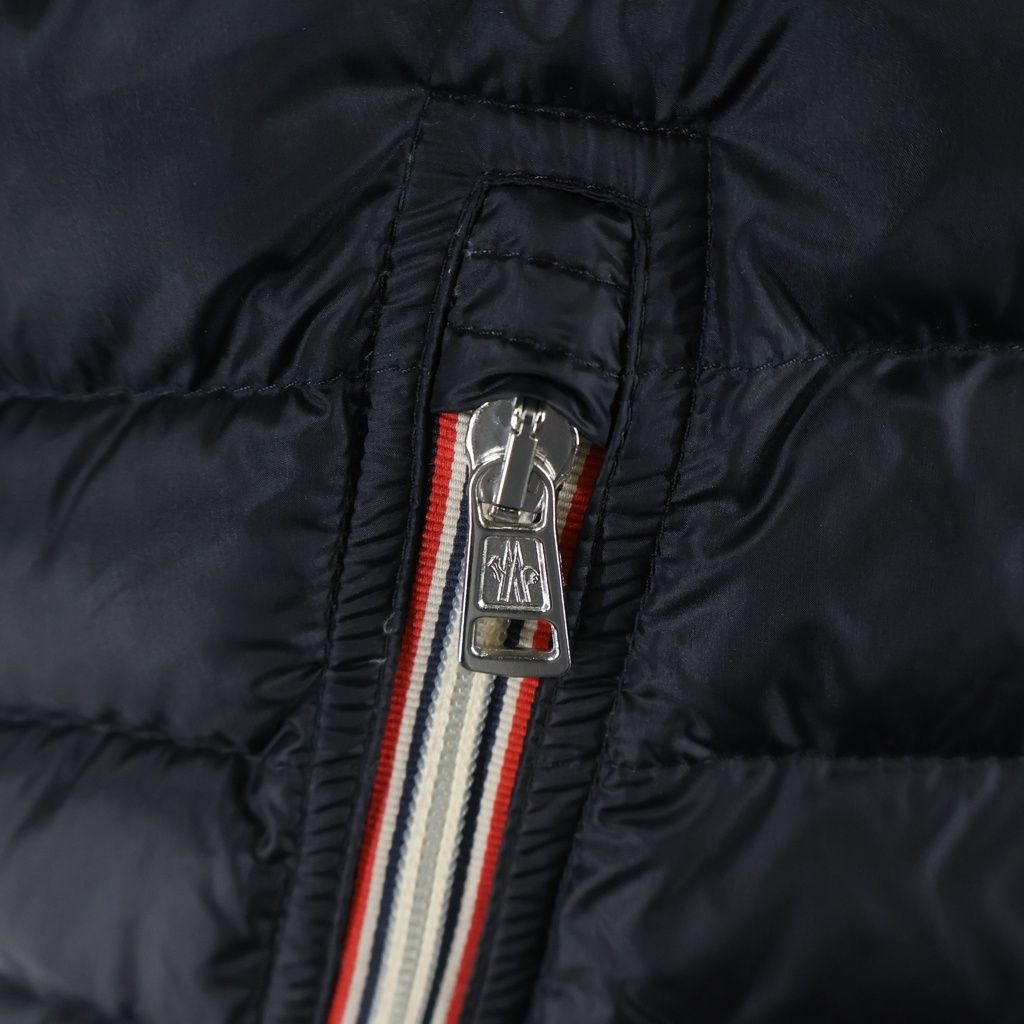 Moncler Daniel Zip Up Micro Down Jacket Black — view 6