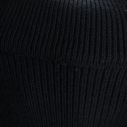 Moncler Maglione Knit Contrast Hooded Down Jacket Black — view 7