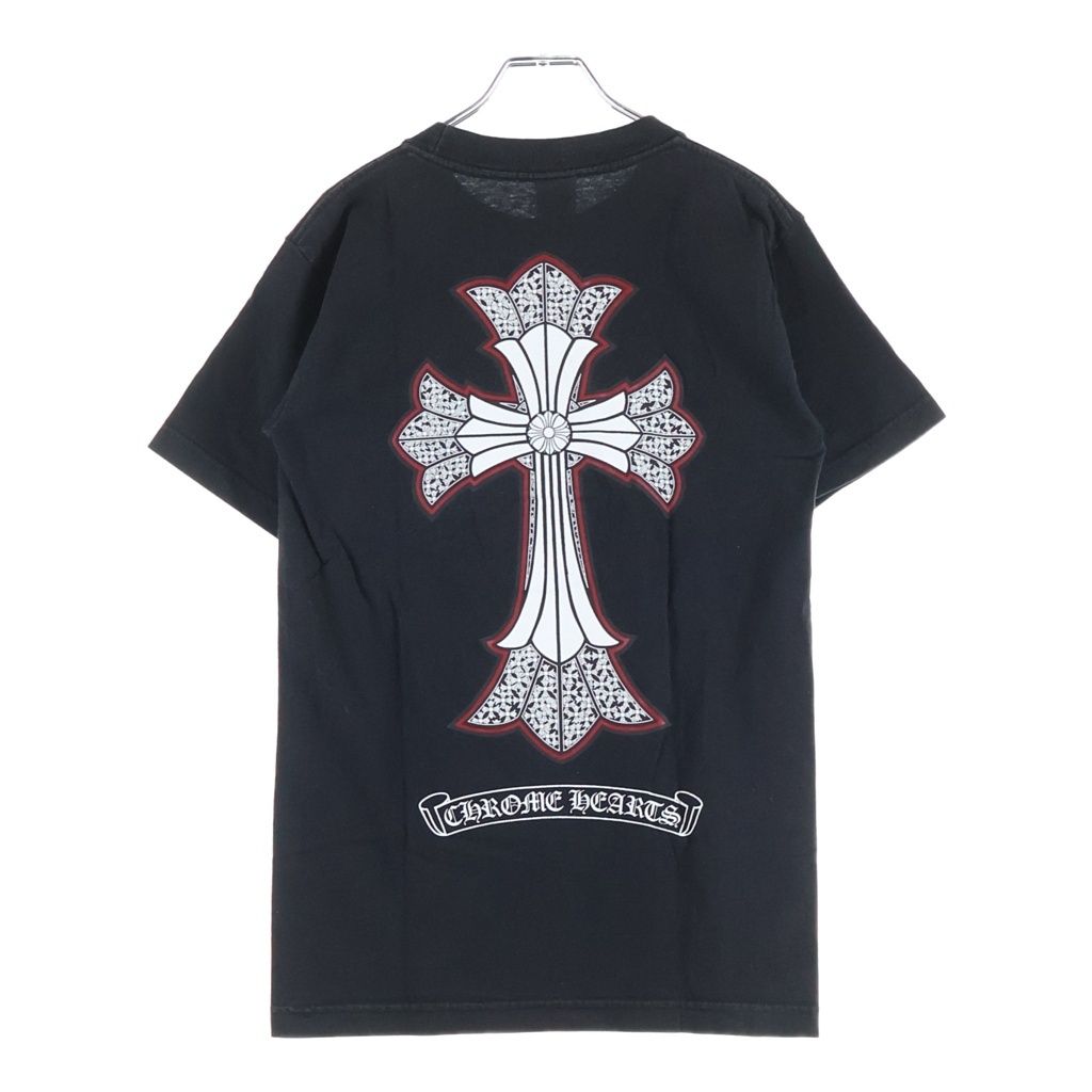 Chrome Hearts Vintage Dbl Short Sleeve Tee Double CH Cross Neck Logo Print Crew